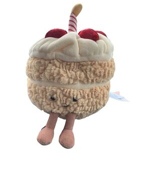 NWT Jellycat Amuseable Birthday Cake Plush A2BC Retired